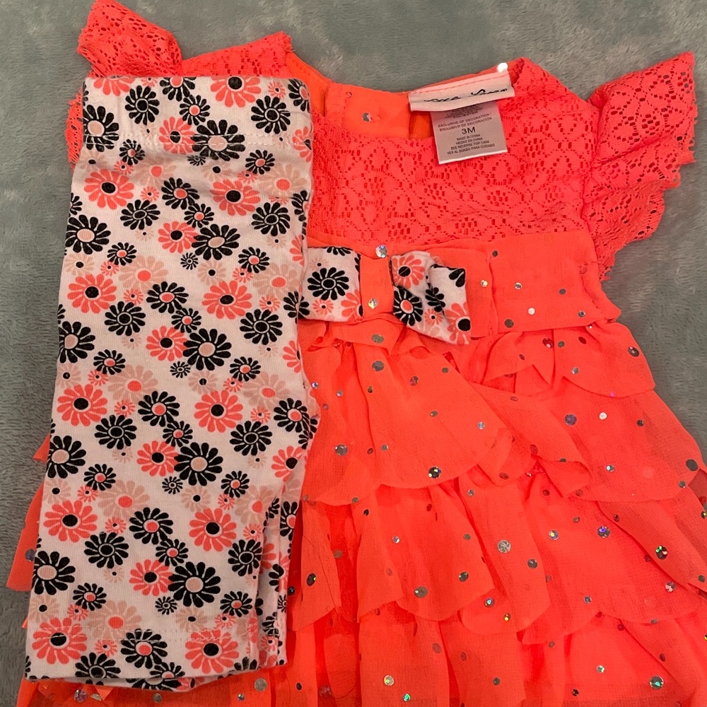 Cute 3 month dress with pants
